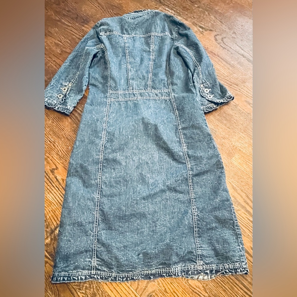 Blue bayouWomen's casual Blue Jean Jacket size S 100% cotton - Picture 9 of 16